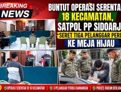 Terbukti Jual Miras Tanpa Izin, Tiga Pedagang di Sidoarjo Dijatuhi Sanksi Denda dalam Sidang Tipiring