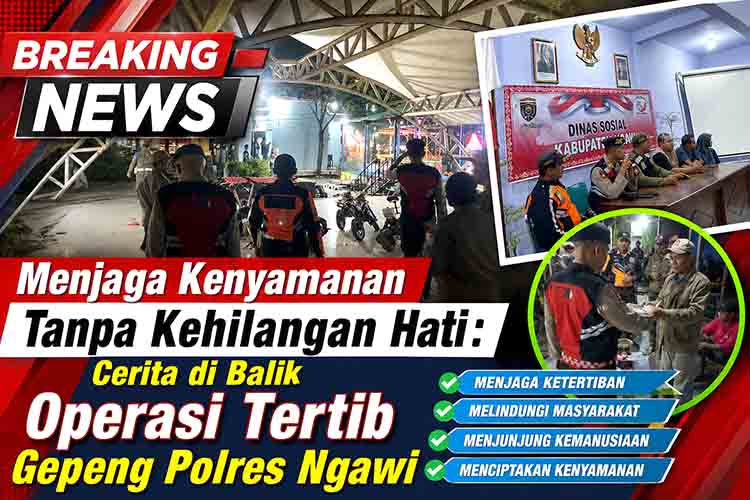 Operasi Tertib Gepeng Polres Ngawi