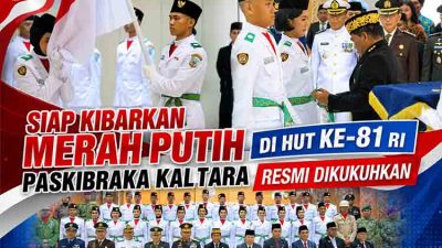 Hadir di Pengukuhan Paskibraka, Irjen Agus Wijayanto Tegaskan Dukungan Polri untuk Generasi Muda Kaltara