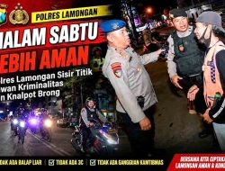 Malam Sabtu Lebih Aman, Polres Lamongan Sisir Titik Rawan Kriminalitas dan Knalpot Brong