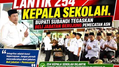 Pelantikan 254 Kepala Sekolah Sidoarjo