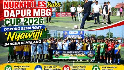 Plt Bupati Nurkholes Buka Dapur MBG Cup 2026, Dorong Semangat ‘Nyawiji’ Bangun Pemalang