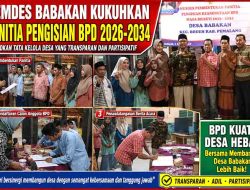 Pemdes Babakan Kukuhkan Panitia Pengisian BPD 2026-2034