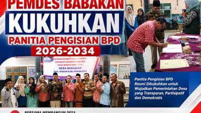 Pemdes Babakan Kukuhkan Panitia Pengisian BPD 2026-2034