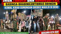 Pengawalan Kirab Gunungan Grebeg Maulid