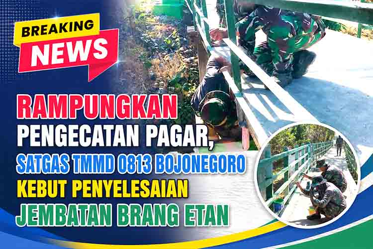 Pengecatan Jembatan Brang Etan