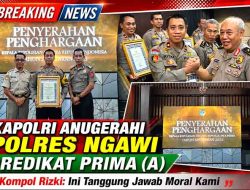 Sabet Predikat Pelayanan Prima Kategori A dari Kapolri, Polres Ngawi Buktikan Komitmen Humanis