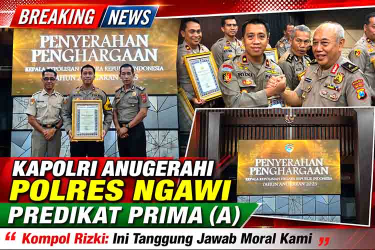Penghargaan Kapolri untuk Polres Ngawi