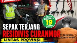 Pengungkapan Residivis Curanmor Lintas Provinsi