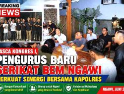 Pasca Kongres I, Pengurus Baru Serikat BEM Ngawi Perkuat Sinergi Bersama Kapolres