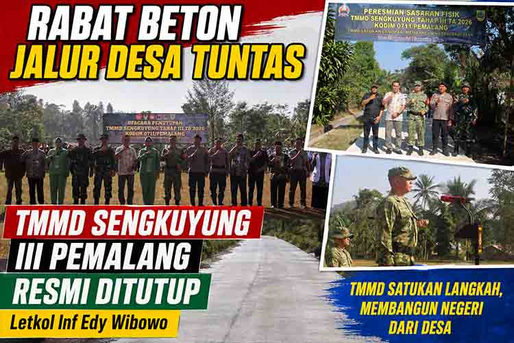 Penutupan TMMD Rabat Beton Desa