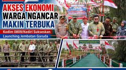 Kodim 0809/Kediri Ikuti Launching Nasional 3.365 Jembatan Garuda dan 3.000 Titik Air Bersih