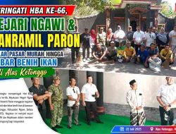 Peringati HBA ke-66, Kejari Ngawi dan Danramil Paron Gelar Pasar Murah hingga Tebar Benih Ikan di Alas Ketonggo