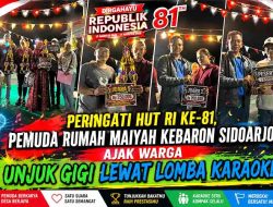 Semarak Kemerdekaan di Kebaron Sidoarjo: Lomba Karaoke Rumah Maiyah Jadi Perekat Antargenerasi