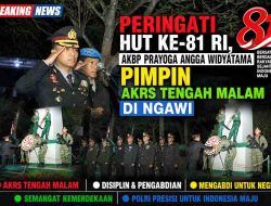 Khidmat Renungan Suci di TMP Wedyodiningrat, Kapolres Ngawi Ajak Warga Rawat Kemerdekaan