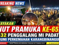 Rayakan HUT Pramuka ke-65, 432 Penggalang MI Padati Bumi Perkemahan Karangbinangun