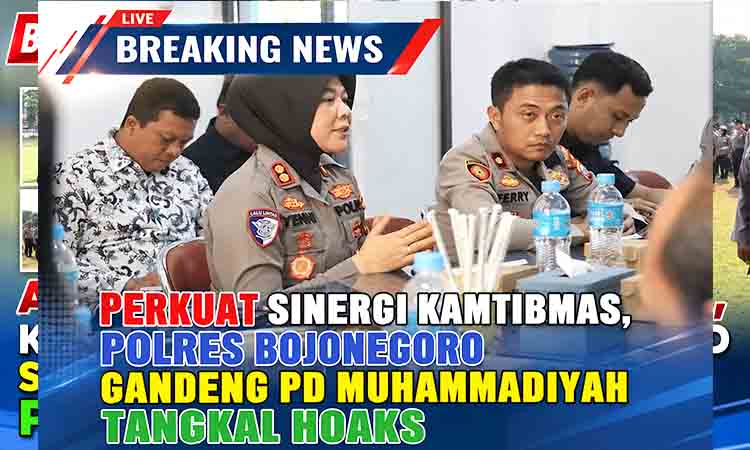 Perkuat Sinergi Kamtibmas, Polres Bojonegoro Gandeng PD Muhammadiyah Tangkal Hoaks