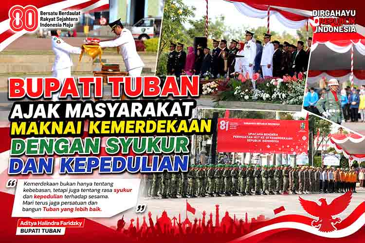 Pimpin Upacara di Alun Alun, Mas Lindra Tegaskan Kemerdekaan Adalah Soal Empati dan Pelayanan