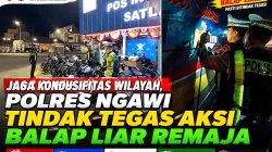 Sikat Balap Liar dan Knalpot Brong, Satlantas Polres Ngawi Amankan Belasan Motor