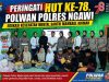 Peringati HUT ke-78, Polwan Polres Ngawi Edukasi Kesehatan Mental Santri Mambaul Hikmah
