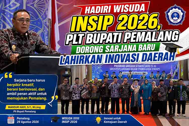 Poster Wisuda INSIP 2026 untuk Pemalang