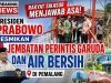 Rakyat Sikasur Menjawab Asa, Presiden Prabowo Resmikan Jembatan Perintis Garuda dan Air Bersih di Pemalang