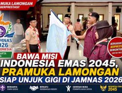 Fokus Swasembada Pangan, Wabup Lamongan Lepas 38 Kontingen Pramuka ke Jamnas Cibubur