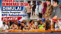 Proses Demokrasi Desa Dimulai, Panitia Pengisian BPD Kebandungan Dilantik
