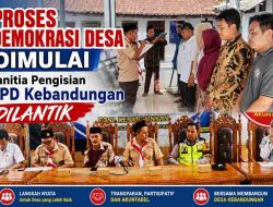 Proses Demokrasi Desa Dimulai, Panitia Pengisian BPD Kebandungan Dilantik