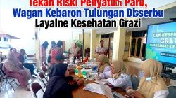 Cegah Penularan TB Sejak Dini, PKM Kepadangan Sisir 100 Warga Kebaron Sidoarjo