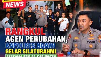 Jelang HUT ke-81 RI, Kapolres Ngawi Merangkul BEM se-Kabupaten Jaga Kondusivitas