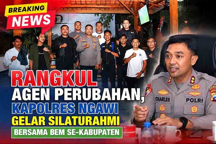 Rangkul Agen Perubahan, Kapolres Ngawi Gelar Silaturahmi Bersama BEM se Kabupaten