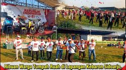 Ribuan Warga Tumpah Ruah di Lapangan Kebaron Sidoarjo, Semarakkan Puncak HUT RI ke