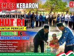 Penghormatan untuk Para Pendahulu, Pemdes Kebaron Ajak Warga Teruskan Perjuangan Lewat Gotong Royong