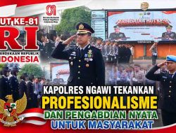 Semangat Kemerdekaan di Ngawi: Polres Gelar Upacara Khidmat dan Perkuat Pelayanan Humanis