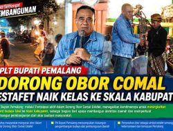 Bawa Semangat Pembangunan, Plt Bupati Pemalang Dorong Obor Comal Estafet Naik Kelas ke Skala Kabupaten