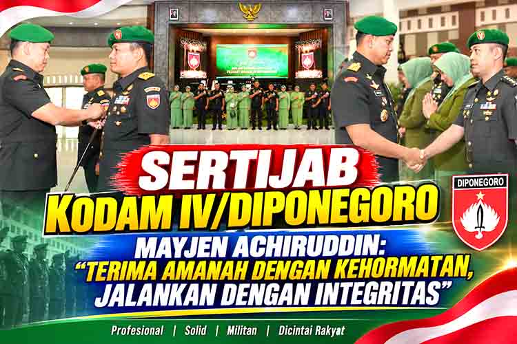 Sertijab Kodam IV Diponegoro, Mayjen Achiruddin