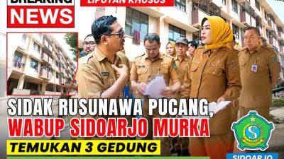 Sidak Rusunawa Pucang, Wabup Sidoarjo Murka Temukan 3 Gedung Cuma Dijaga 2 Petugas Kebersihan