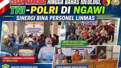 Sinergi TNI Polri Wujudkan Ngawi Aman