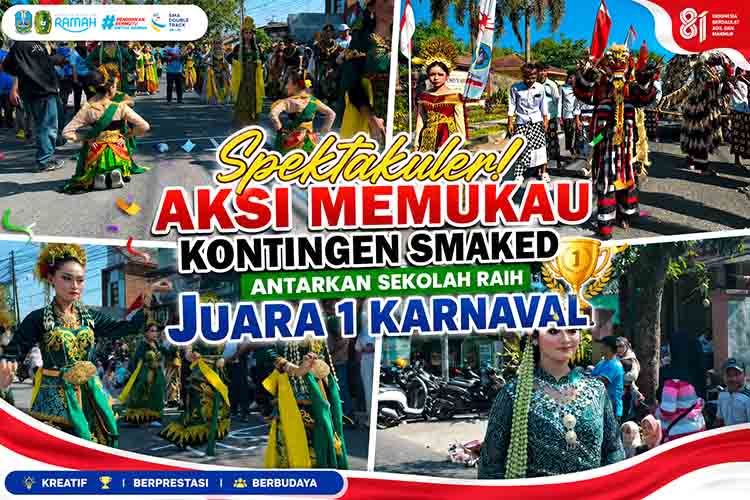 Spektakuler! Aksi Memukau Kontingen SMAKED Antarkan Sekolah Raih Juara 1 Karnaval