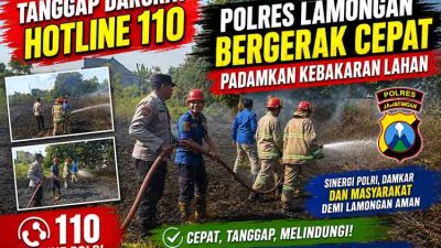 Tanggap Darurat Kebakaran Lahan Lamongan