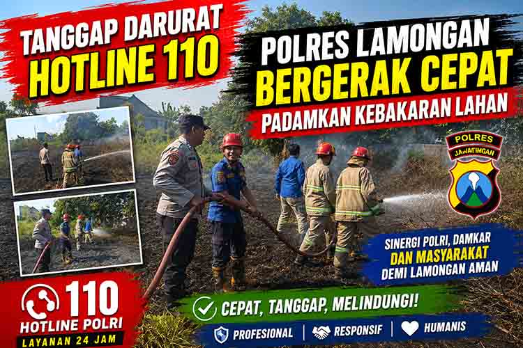 Tanggap Darurat Kebakaran Lahan Lamongan