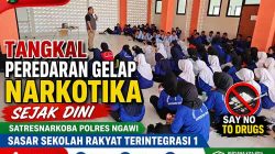 Tangkal Peredaran Gelap Narkotika Sejak Dini, Satresnarkoba Polres Ngawi Sasar Sekolah Rakyat Terintegrasi