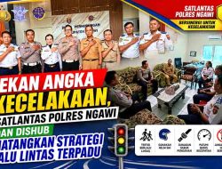 Tekan Angka Kecelakaan, Satlantas Polres Ngawi dan Dishub Matangkan Strategi Lalu Lintas Terpadu