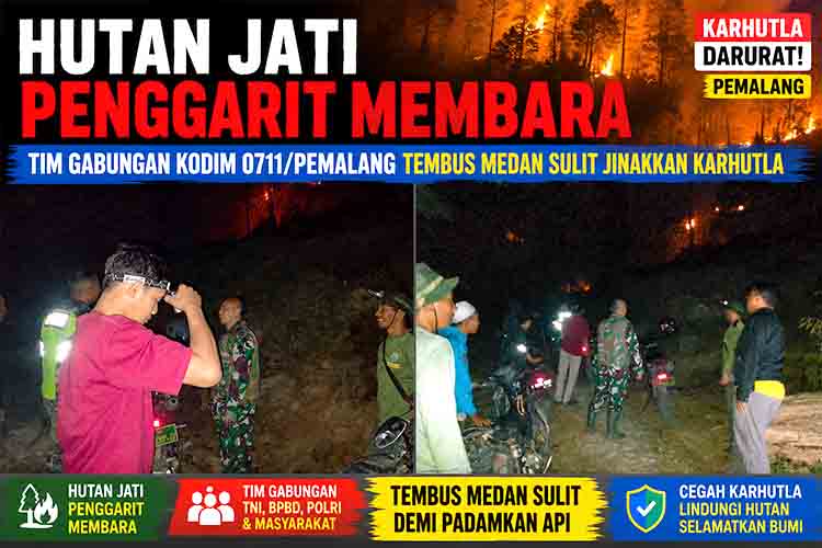 Tim Gabungan Jinakkan Karhutla Penggarit