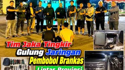 Tim Jaka Tingkir Gulung Jaringan Pembobol Brankas Lintas Provinsi