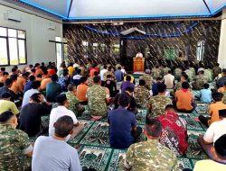 Kapasitas Melonjak Dua Kali Lipat, Masjid Al Mubarok Kodim 0805/Ngawi Gelar Salat Jumat Perdana Pascarehab