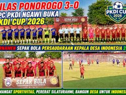 Gilas Ponorogo 3-0, DPC PKDI Ngawi Buka PKDI Cup 2026 dengan Hasil Sempurna