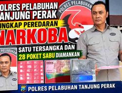 Polres Pelabuhan Tanjung Perak Ungkap Peredaran Narkoba, Satu Tersangka dan 28 Poket Sabu Diamankan