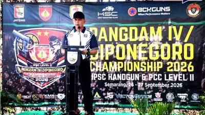 Ajang Bergengsi di Semarang, Pangdam IV Diponegoro Resmi Buka Kejuaraan Menembak IPSC Level II